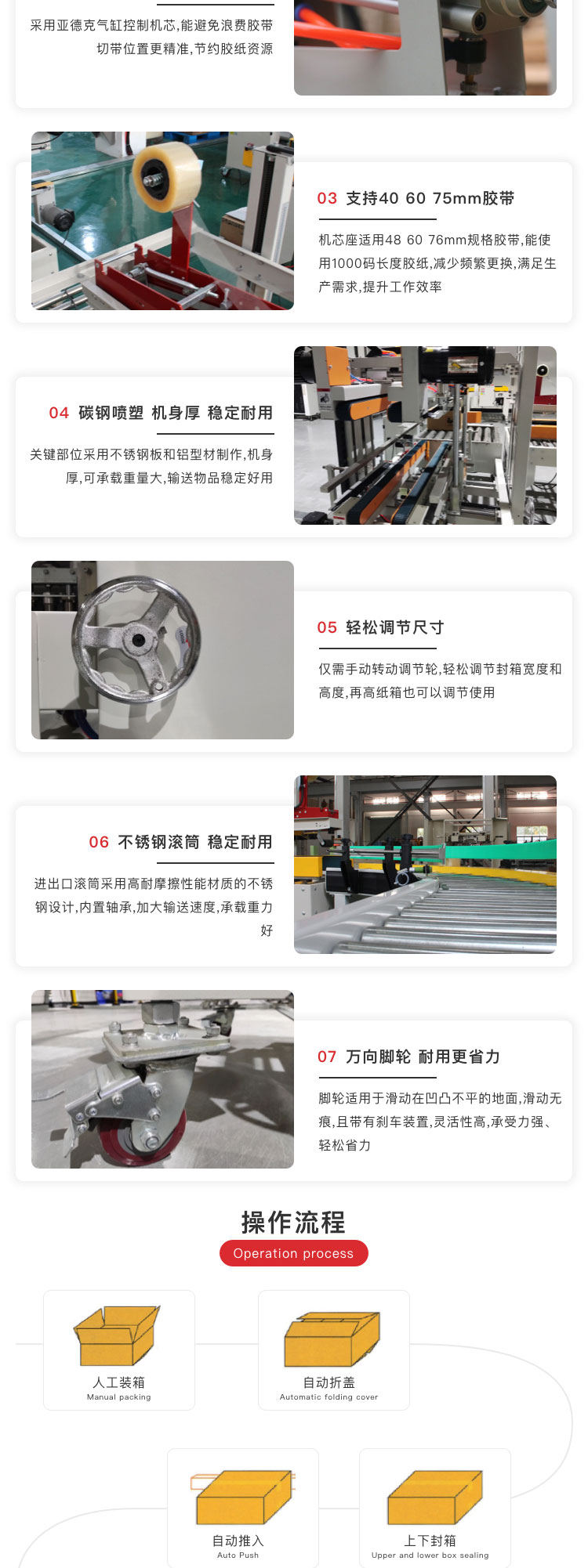 自动折盖封箱机